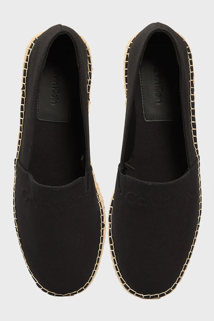 Чоловічі чорні еспадрилі ESPADRILLE CV LOGO 4