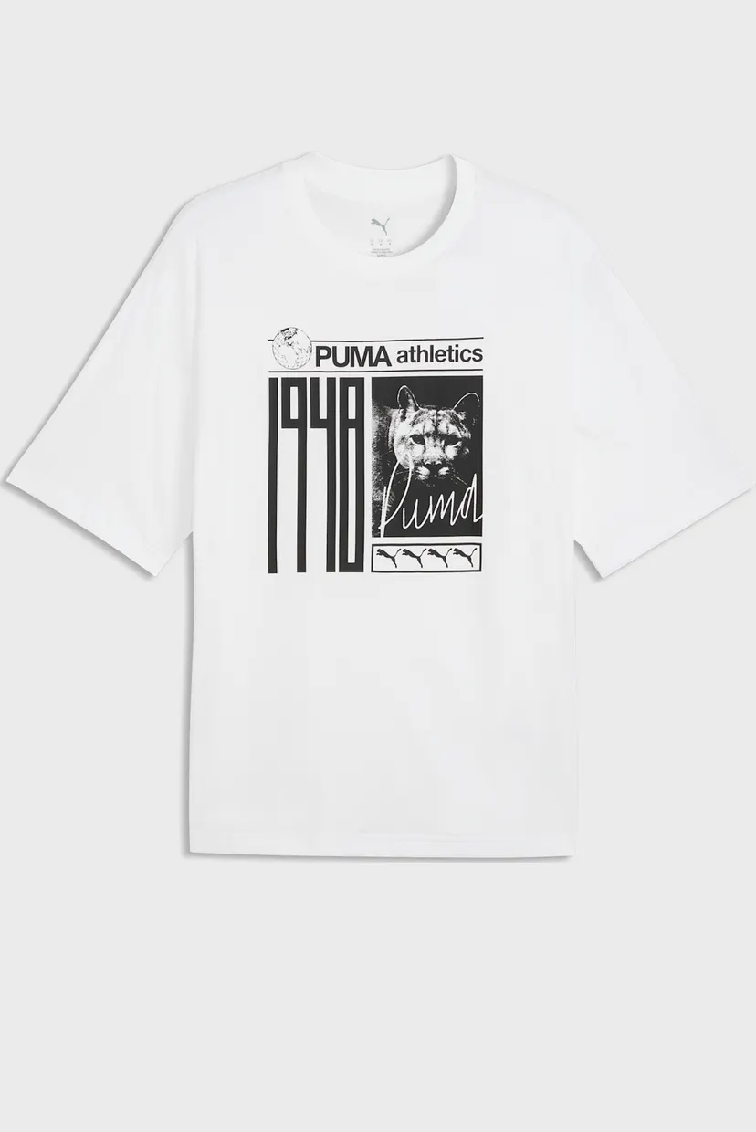 Чоловіча біла футболка Graphic Photoprint Tee Men 4