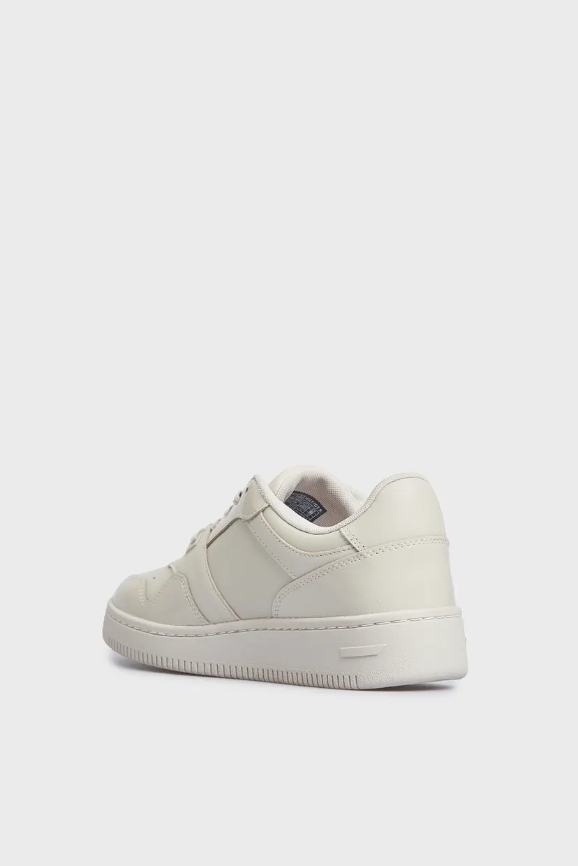 Жіночі білі шкіряні кросівки TJW RETRO BASKET GLOSSY 5