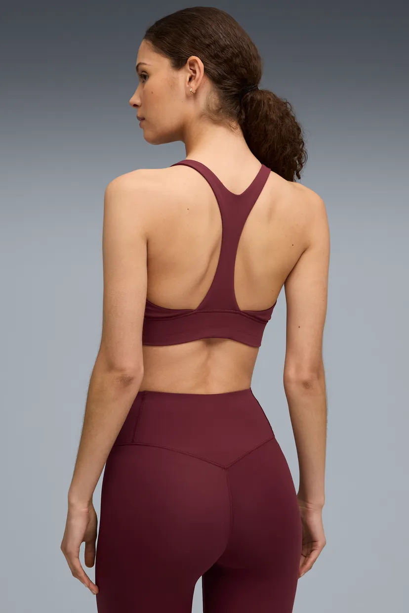 Жіночий бордовий топ PUMA x HYROX SHAPELUXE High Neck Bra Women 3