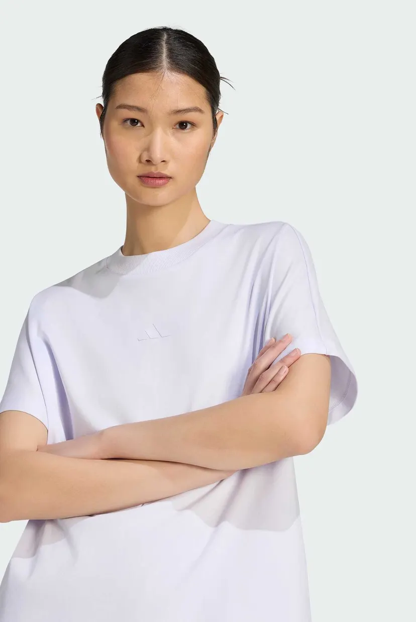 Жіноча бузкова футболка SOFT LUX LOOSE 4