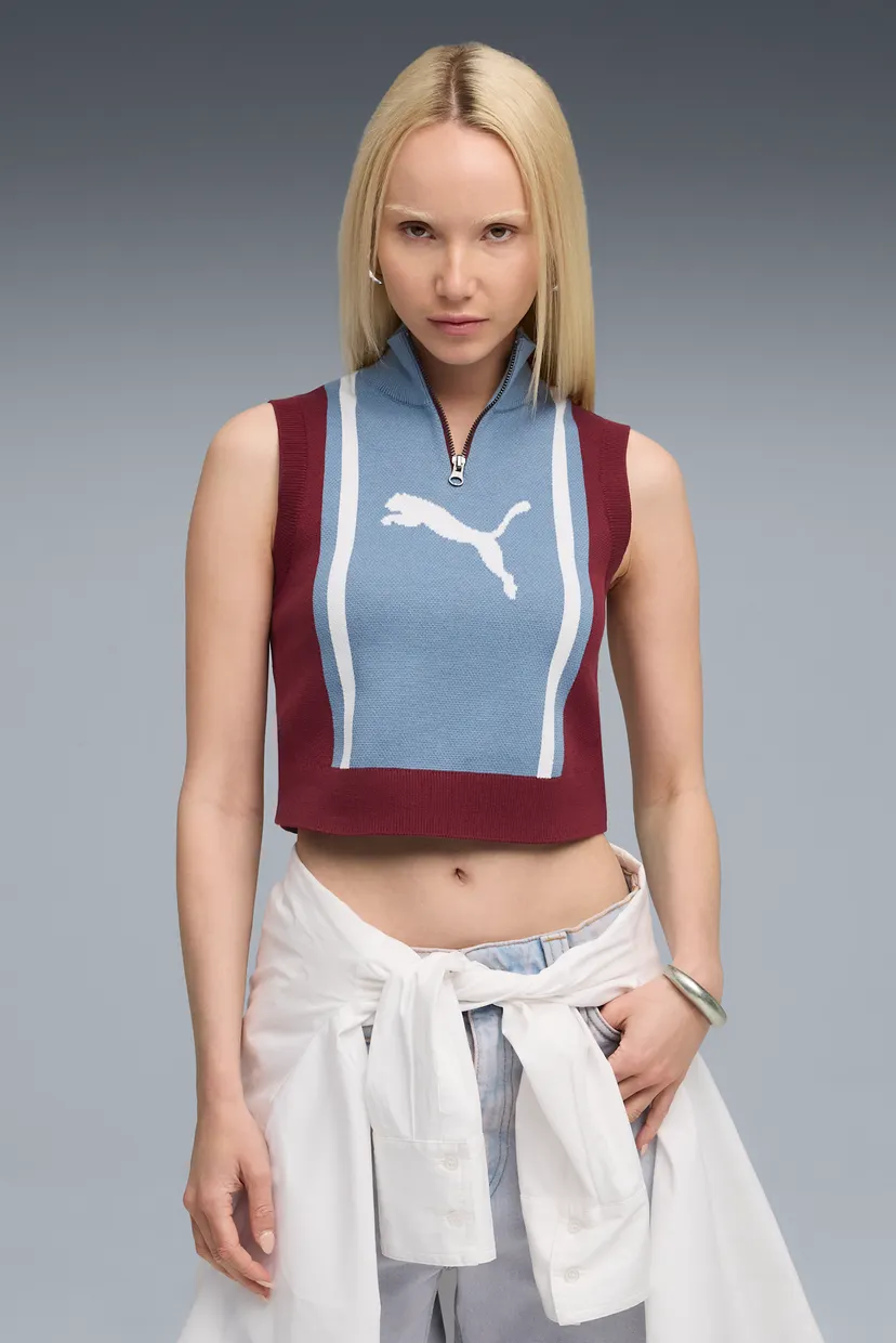 Жіночий жилет FUTURE.PUMA.ARCHIVE Half-Zip Knitted Tank Women 3
