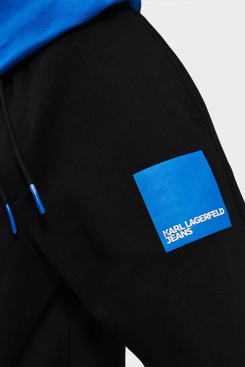 Чоловічі чорні спортивні штани KLJ BOX LOGO REGULAR SWEATPANT 4
