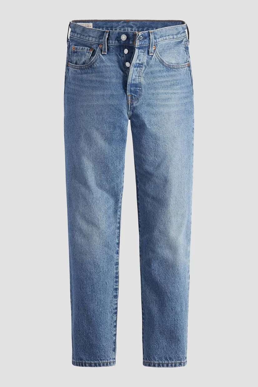 Жіночі блакитні джинси 501® Straight Crop 5