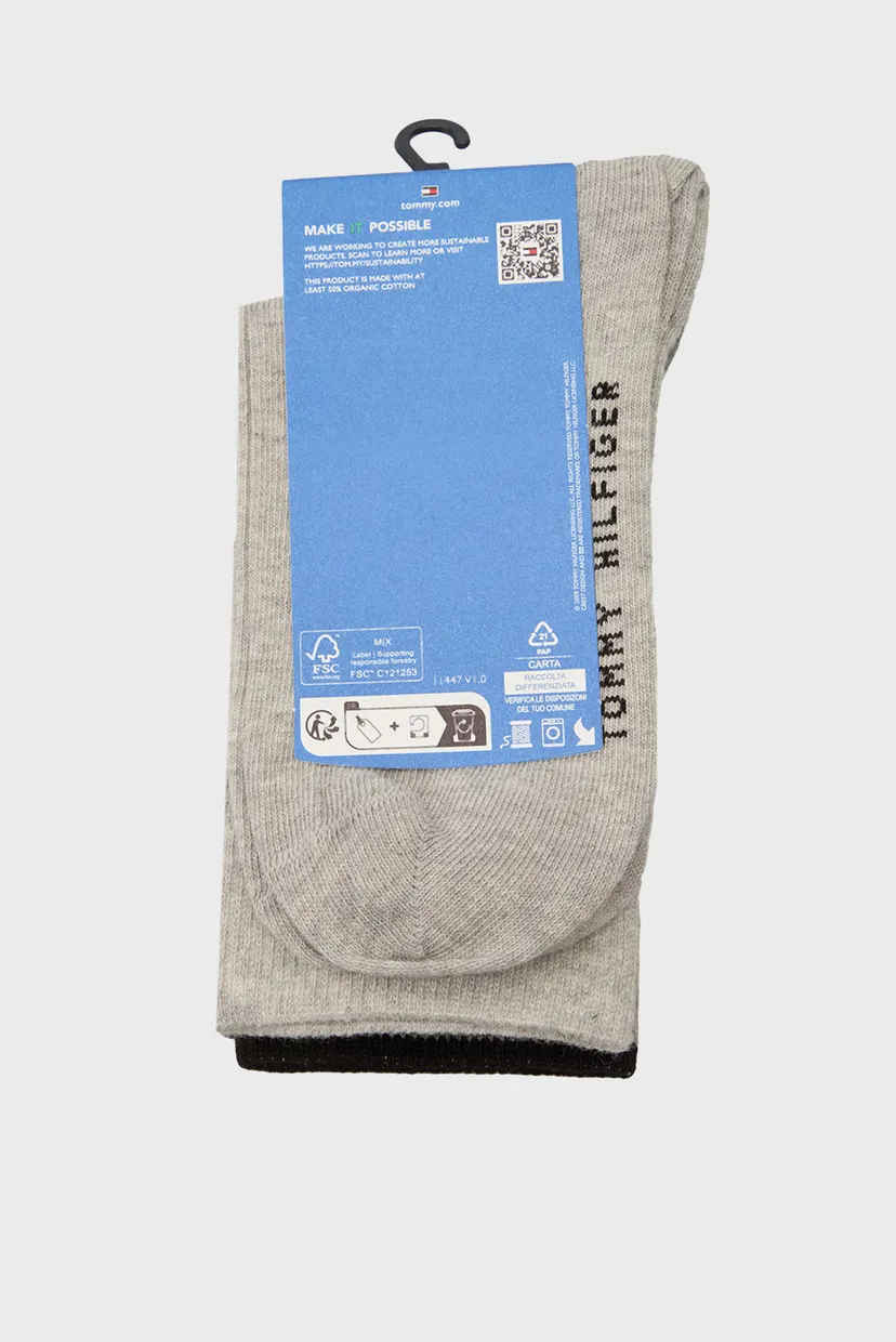 Дитячі сірі шкарпетки (2 пари) TH KIDS SOCK 2P BRETON STRIPE 3