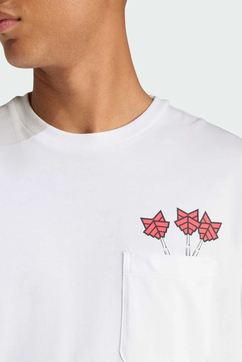 Чоловіча біла футболка NOVELTY DART GRAPHIC 4