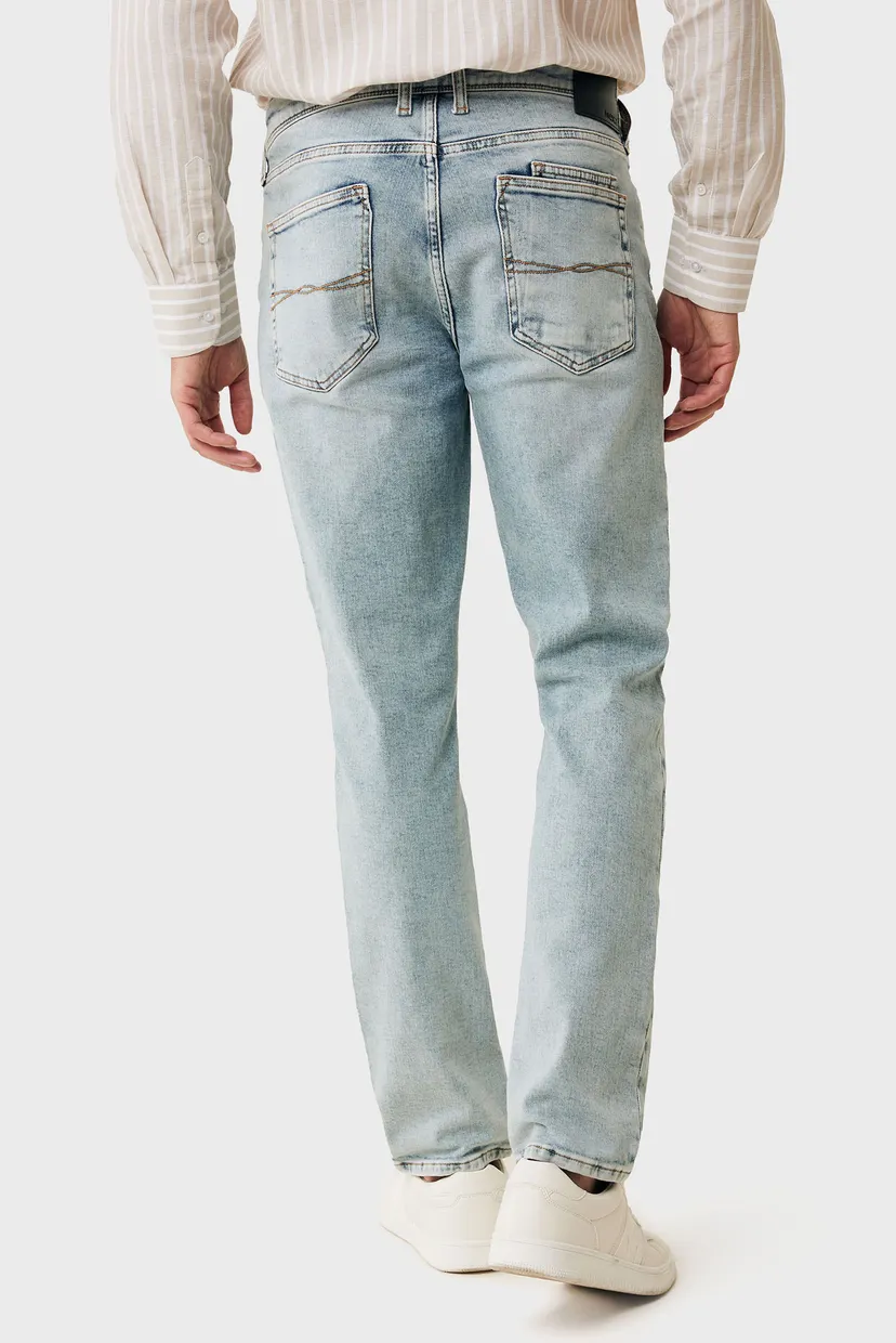 Чоловічі блакитні джинси STAN Jeans mid waist / straight leg 3