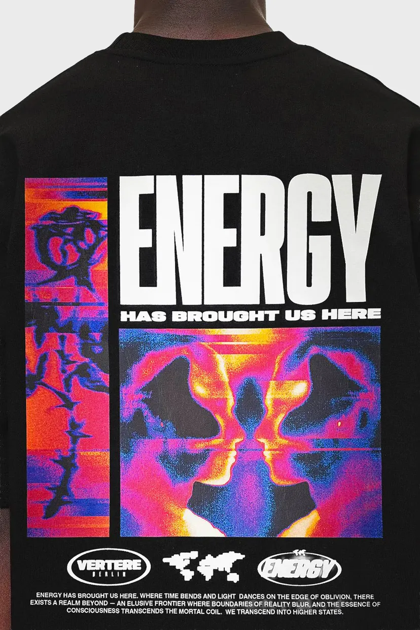 Чорна футболка ENERGY (унісекс) 6