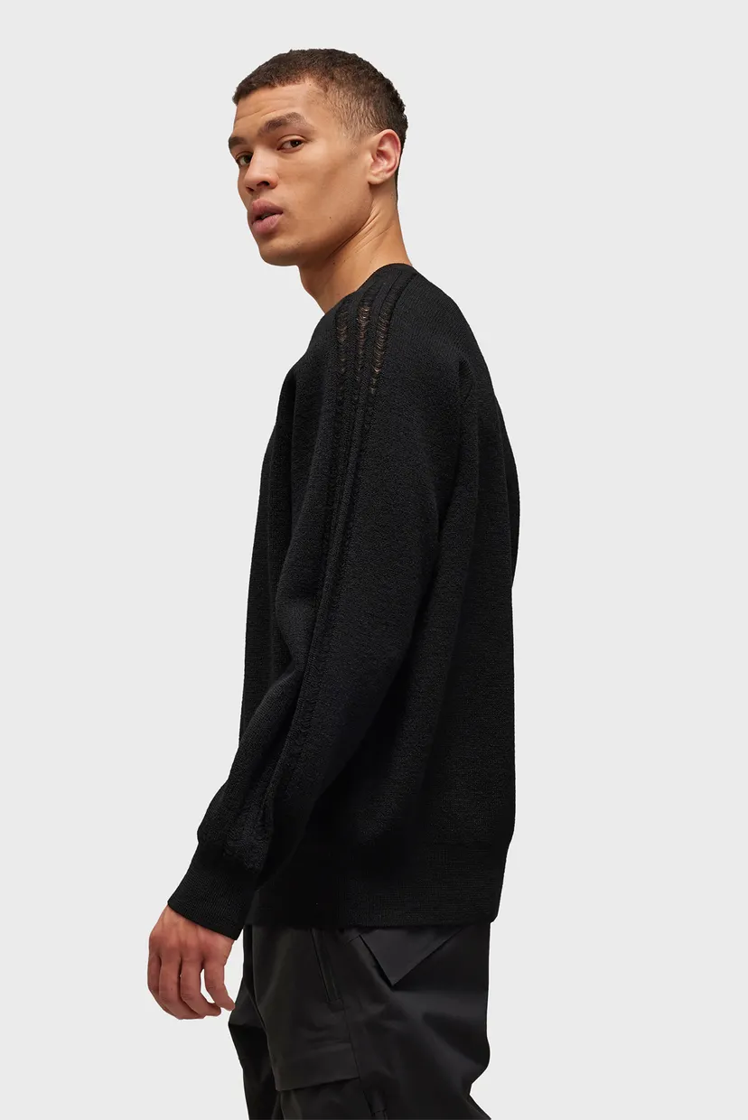 Чорний джемпер Y-3 Logo Knit Crew (унісекс) adidas IW7483 — MD-Fashion