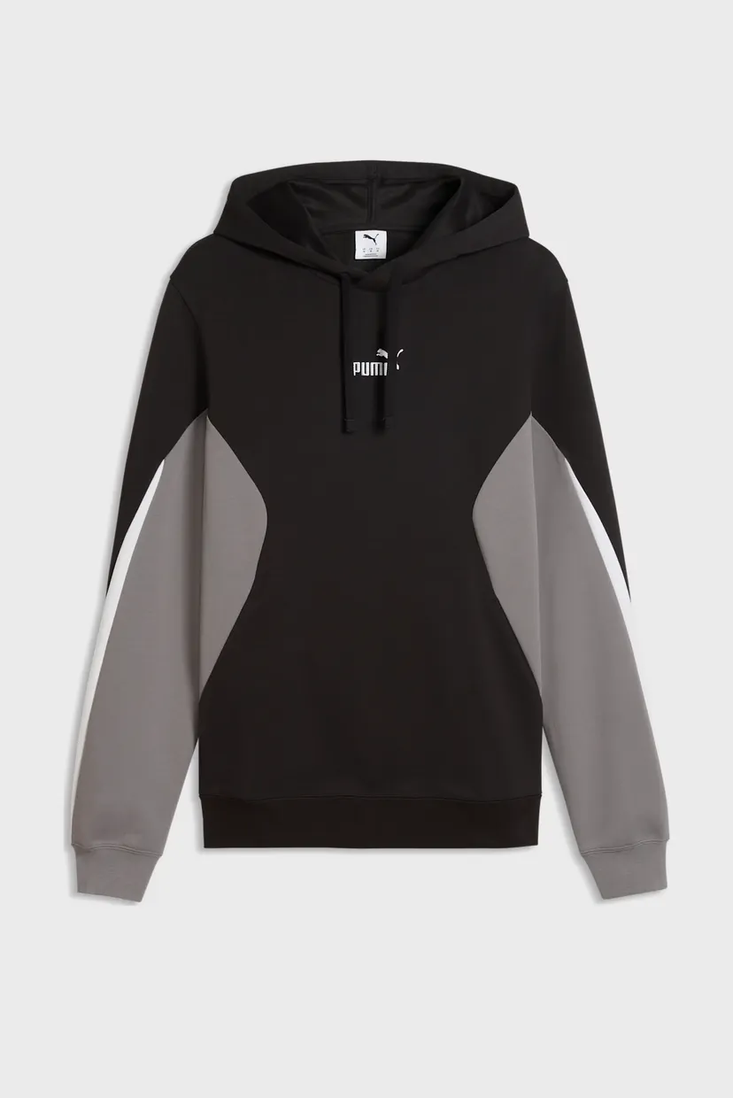Чоловіче чорне худі Essentials Colourblock Hoodie Men 4