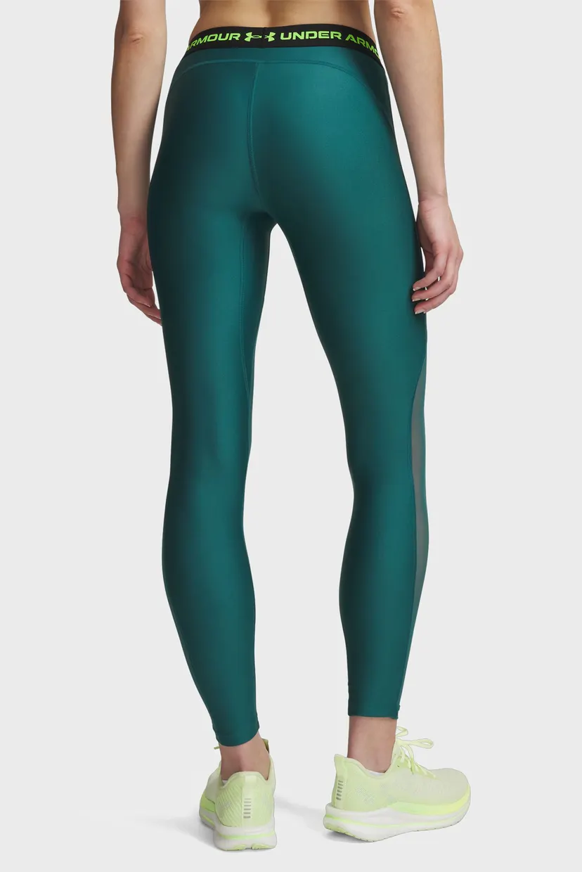 Жіночі зелені тайтси HeatGear Mesh Legging 3