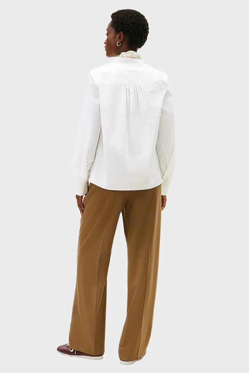 Жіноча біла блуза POPLIN 3