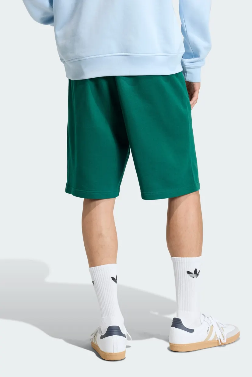 Чоловічі зелені шорти Essentials Trefoil Fleece 3