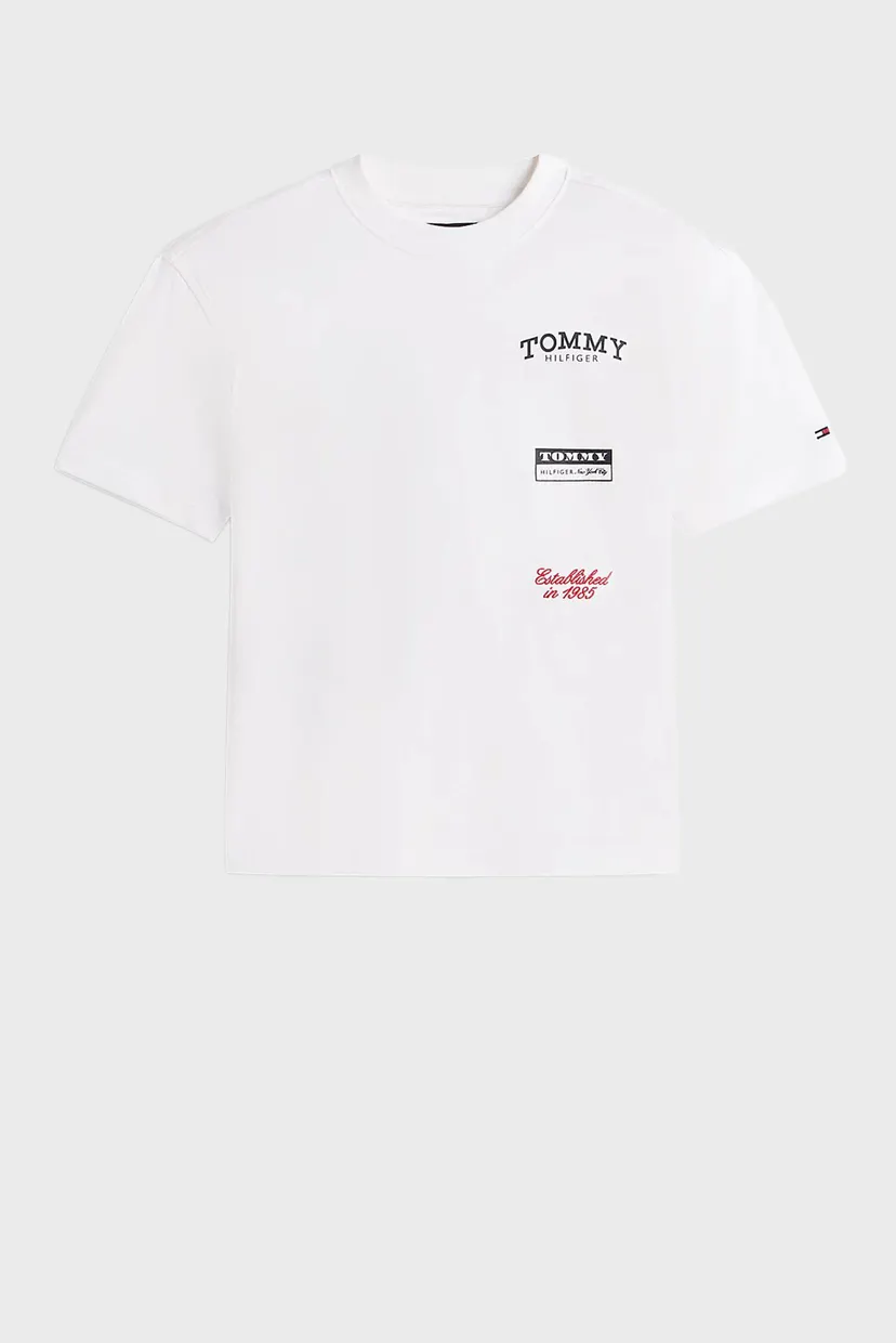 Детская белая футболка MUTLI PRINT 5