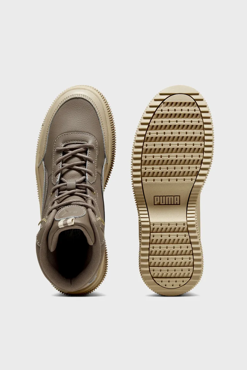 Жіночі оливкові шкіряні хайтопи Mayra Women’s Sneakers 4