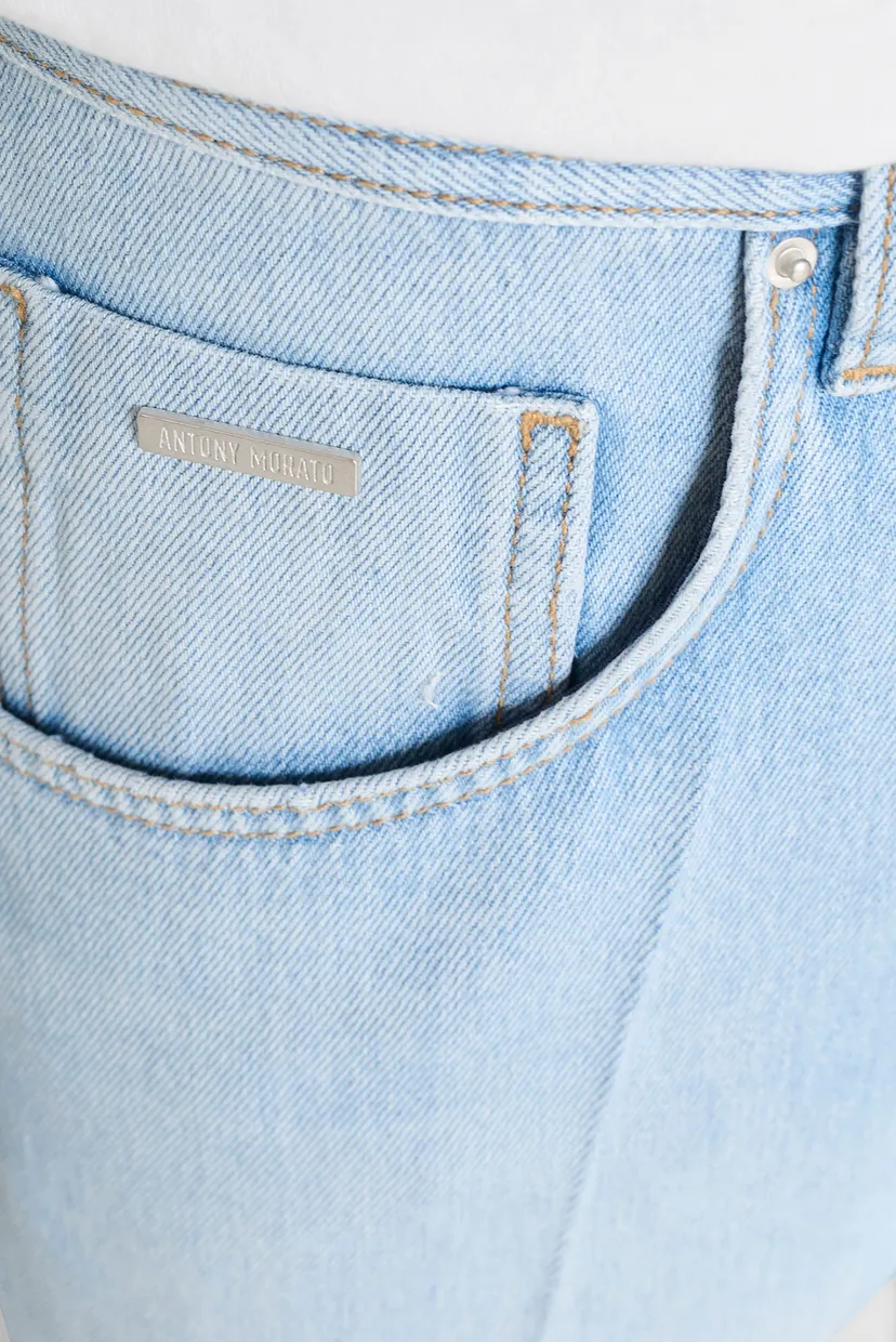 Чоловічі блакитні джинси 3