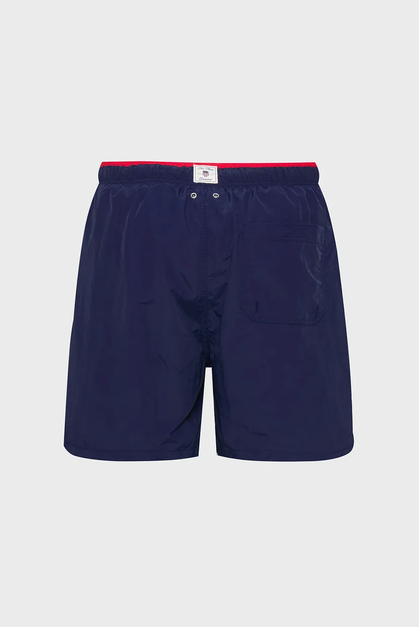 Чоловічі темно-сині плавальні шорти FLAG PRINT SWIM SHORTS 7