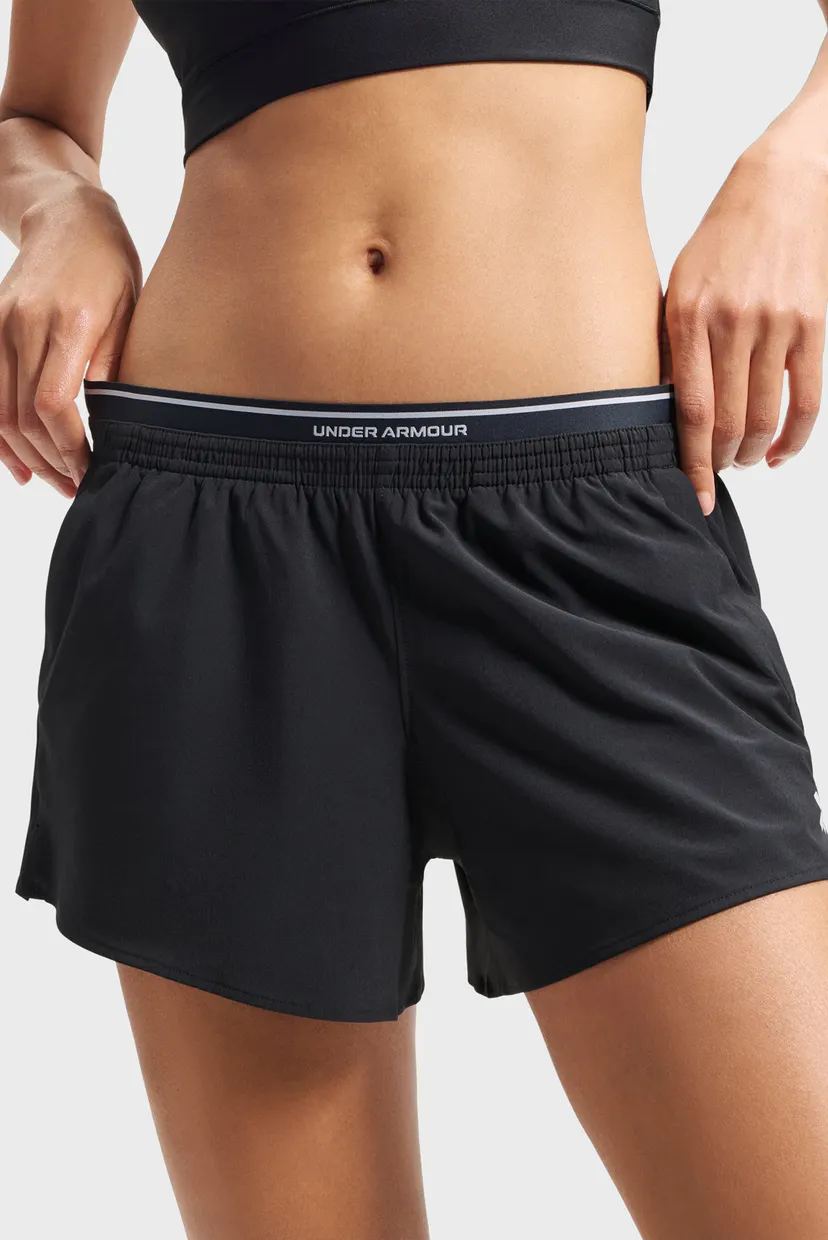 Женские черные шорты UA Vanish Woven 3in Shorts 4