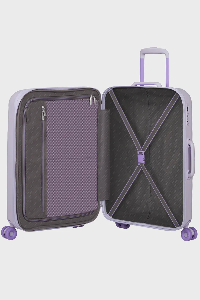 Жіноча бузкова валіза 67 см NEOVIBE FRESH LILAC 5