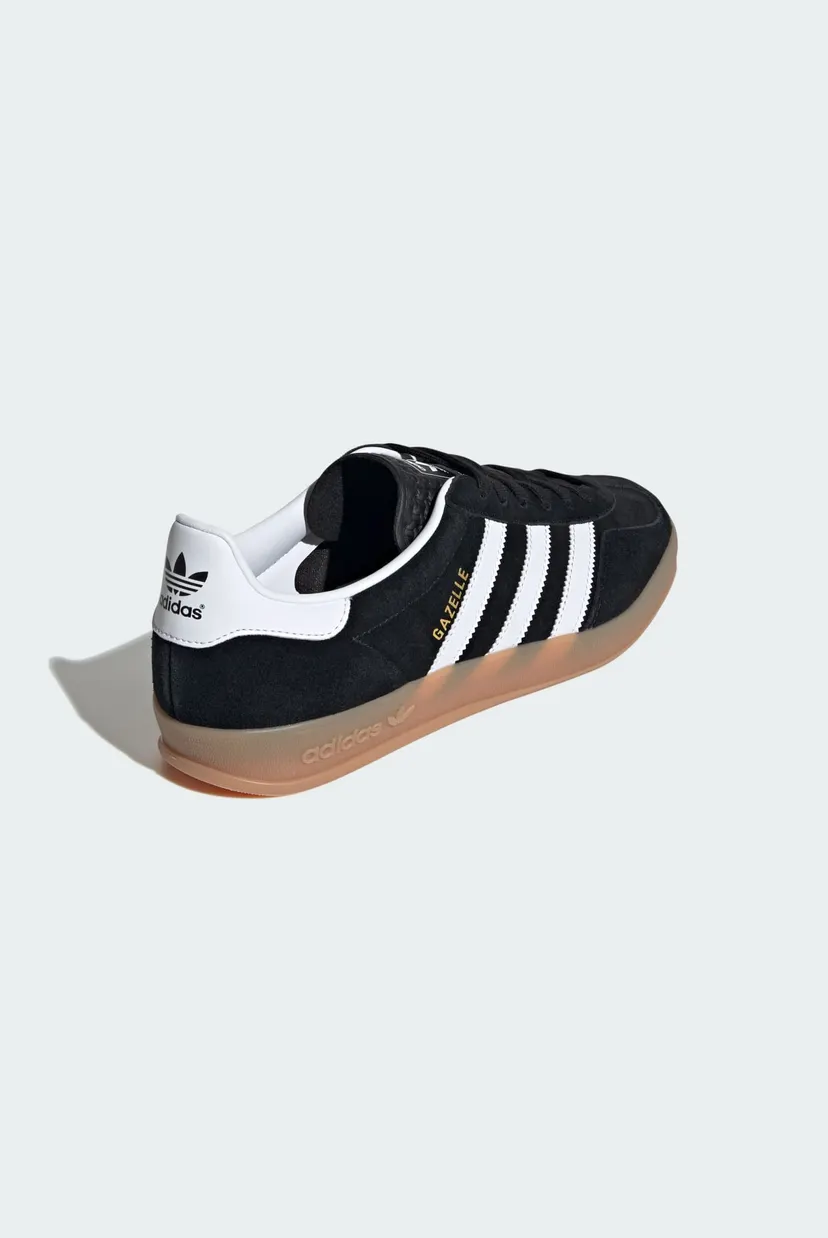 Чоловічі чорні замшеві снікерси Gazelle Indoor 5