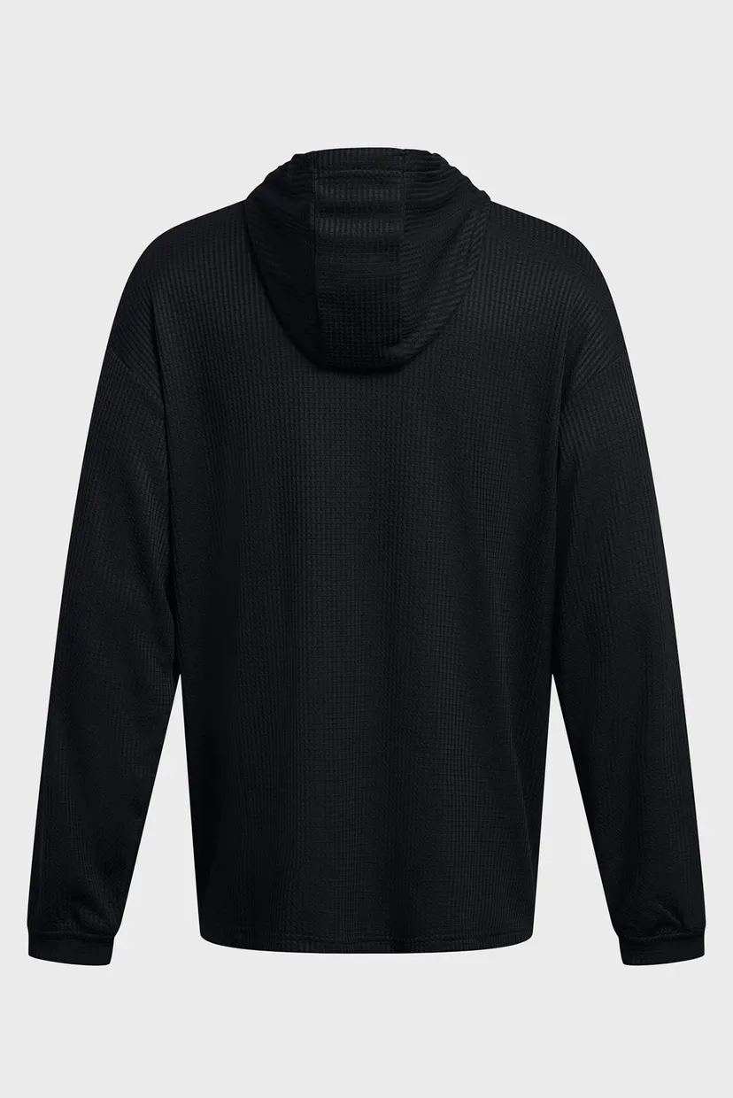 Чоловіче чорне худі UA Rival Waffle Hoodie 5