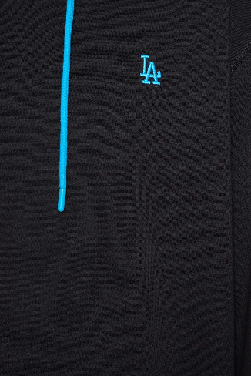 Черное худи LOS ANGELES DODGERS BASE RUNNE (унисекс) 3