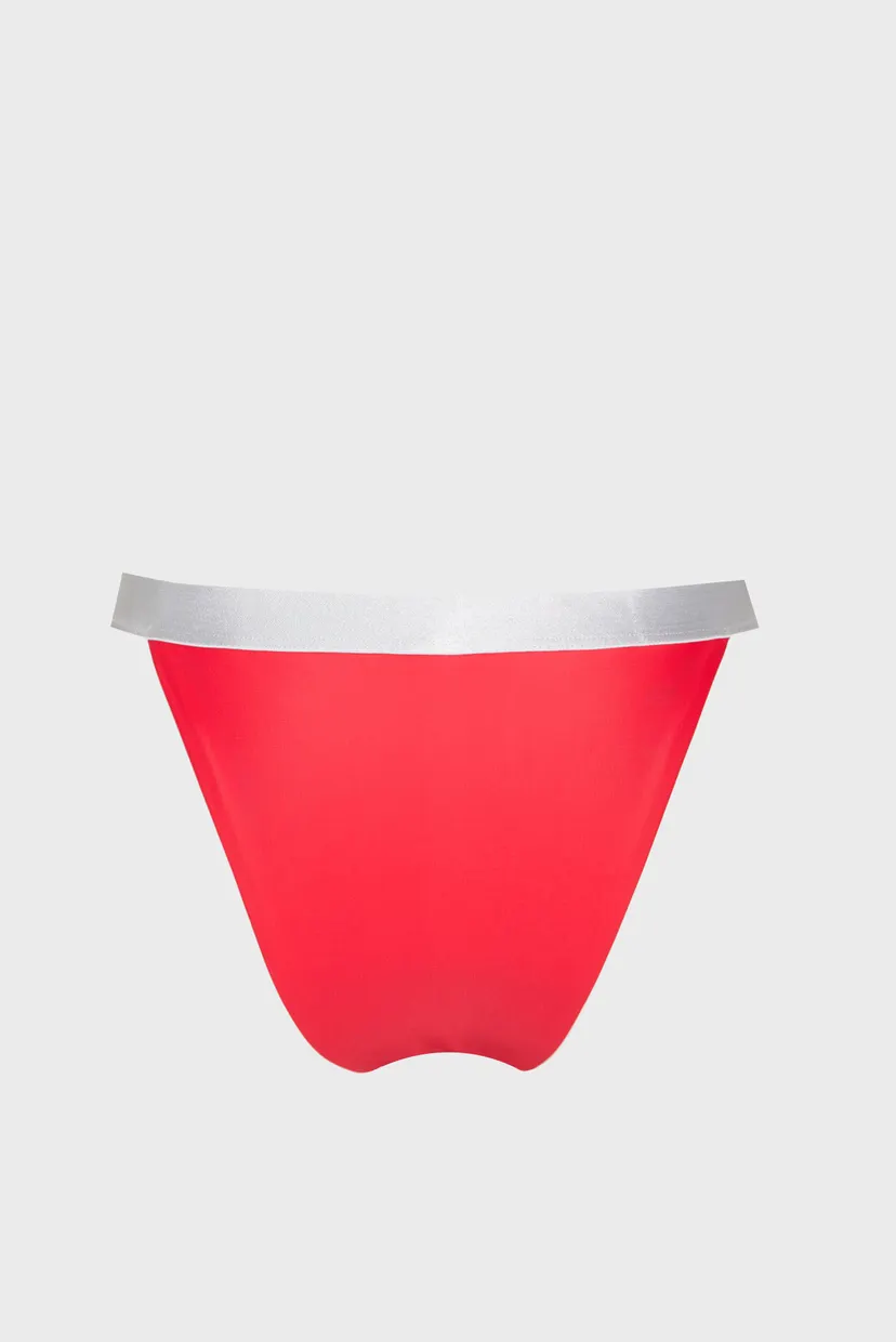 Женские красные трусики от купальника LOGO BIKINI 7