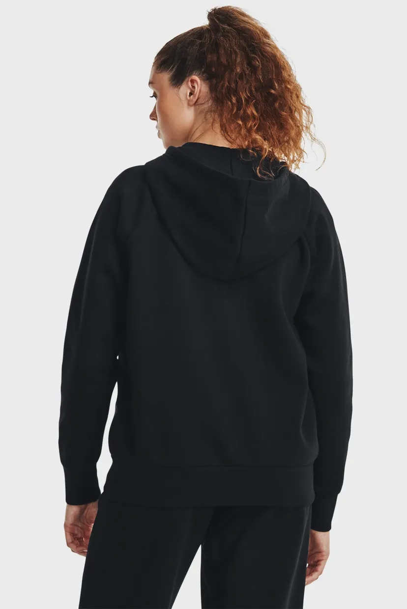 Жіноче чорне худі UA Rival Fleece FZ Hoodie 3