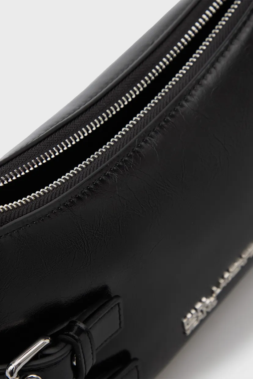 Жіноча чорна сумка BUCKLE 5