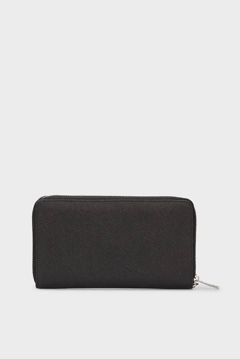 Мужской черный кожаный кошелек DREW CLUTCH 4