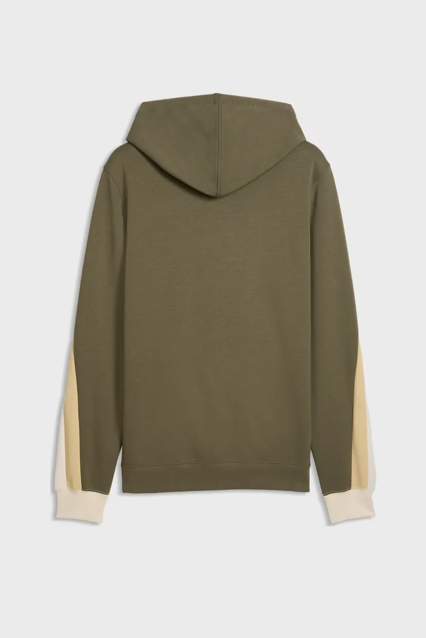 Чоловіче оливкове худі Essentials Colourblock Hoodie Men 5