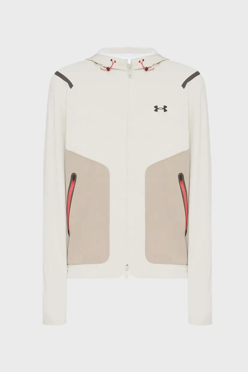 Чоловіча бежева вітровка UA Unstoppable Jacket LC 4