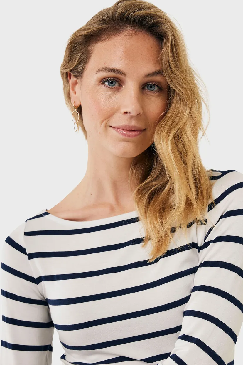 Жіночий лонгслів у смужку SENNE Boat neck t-shirt long sleeve 4