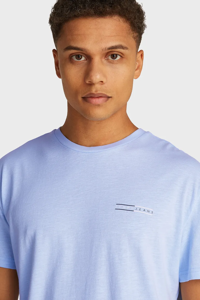 Чоловіча блакитна футболка TJM REG GRAPHIC SLUB TEE EXT 4