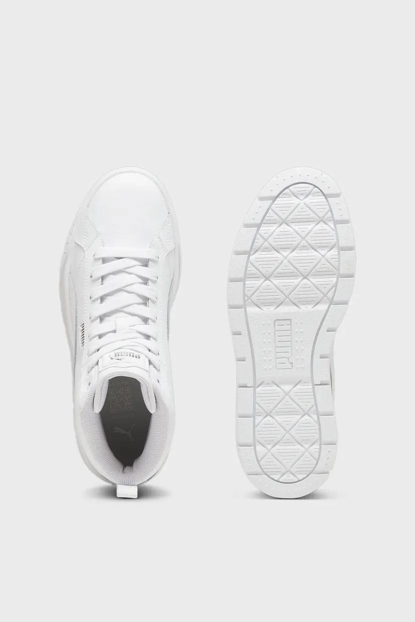 Женские белые кожаные кроссовки Karmen II Mid Sneakers Women 5