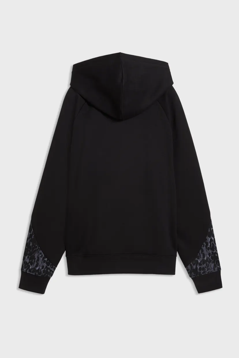 Женское черное худи PUMA Sport Animal Fleece Hoodie Women 5