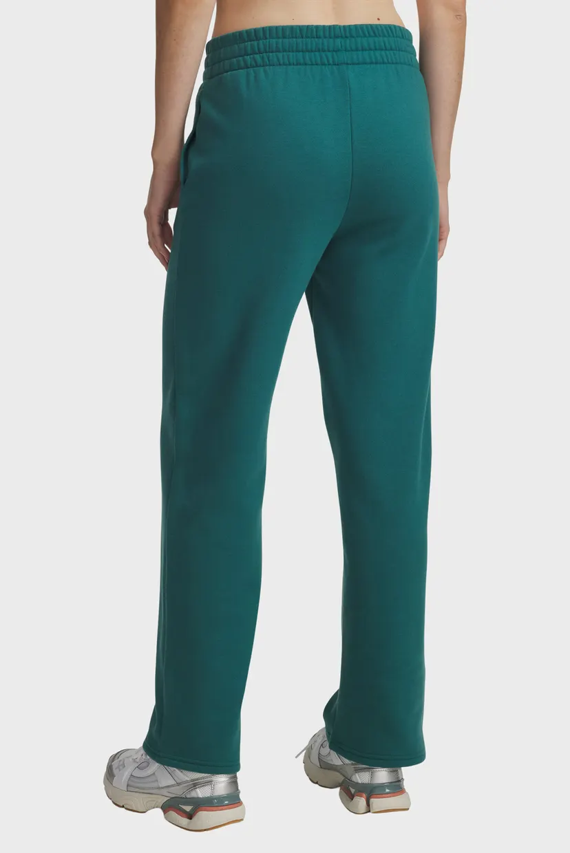 Жіночі зелені спортивні штани UA Rival Flc Straight Pants 3