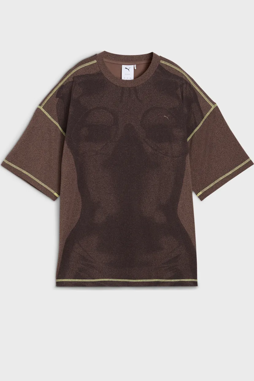 Жіноча коричнева футболка YONA All-Over Print Tee Women 6