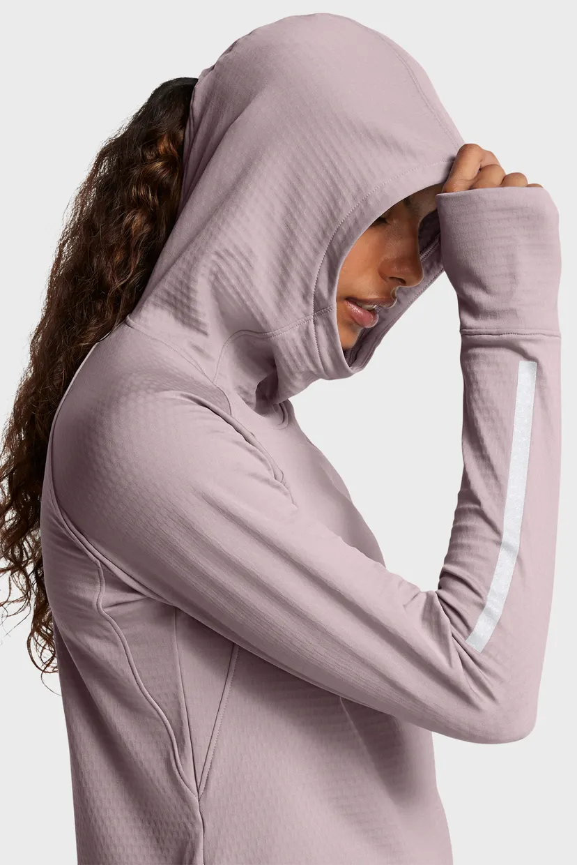 Жіноче пудрове худі UA LE CW Balaclava Hoodie 3