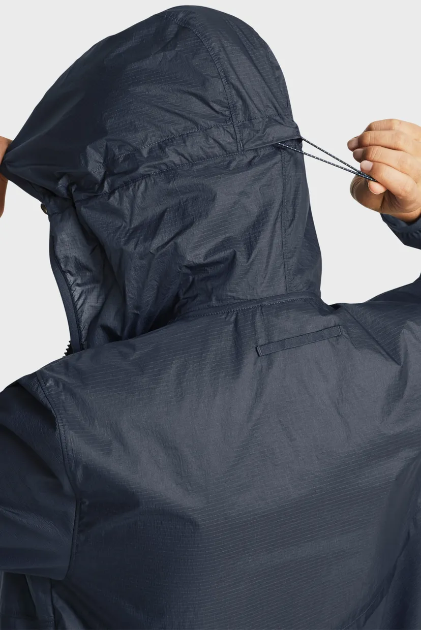 Женская темно-серая ветровка UA Run Trail Jacket-GRY 4