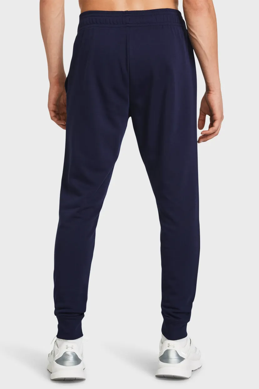 Чоловічі темно-сині спортивні штани UA Rival Terry Jogger 3