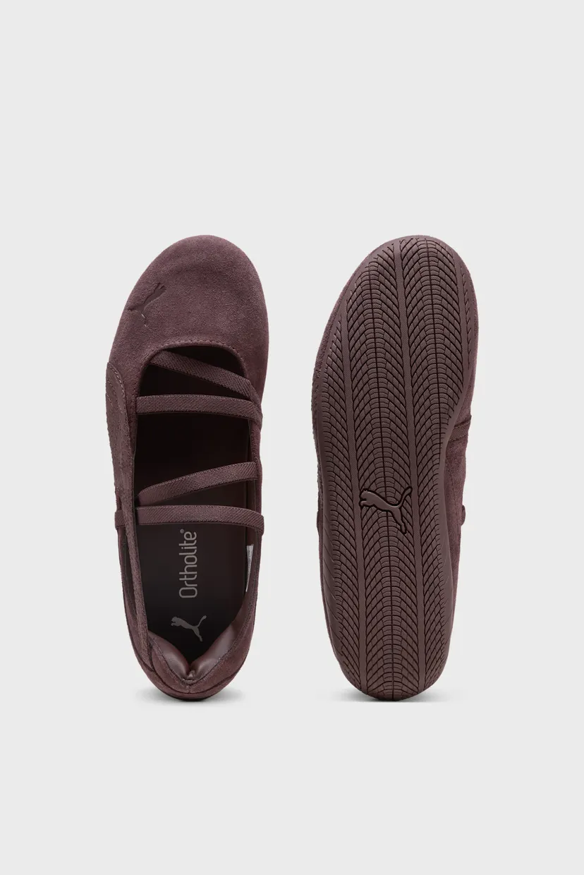 Жіночі коричневі замшеві балетки Speedcat Ballet Sneakers Women 5