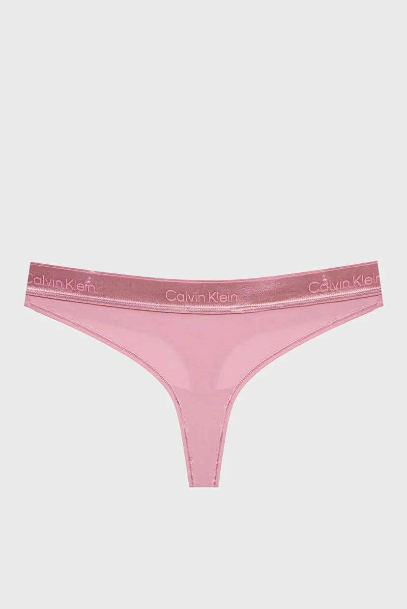 Женские розовые трусики THONG 7