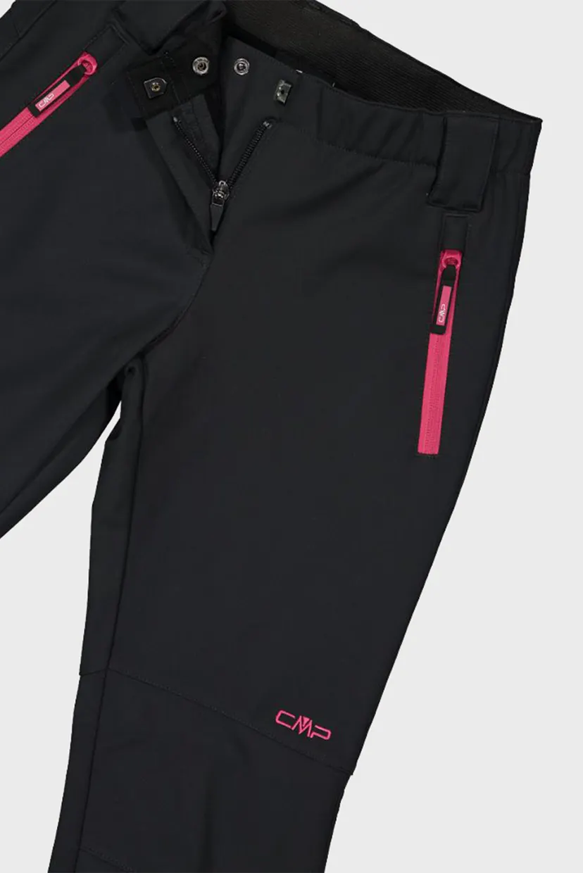 Детские черные спортивные брюки SOFTSHELL 4