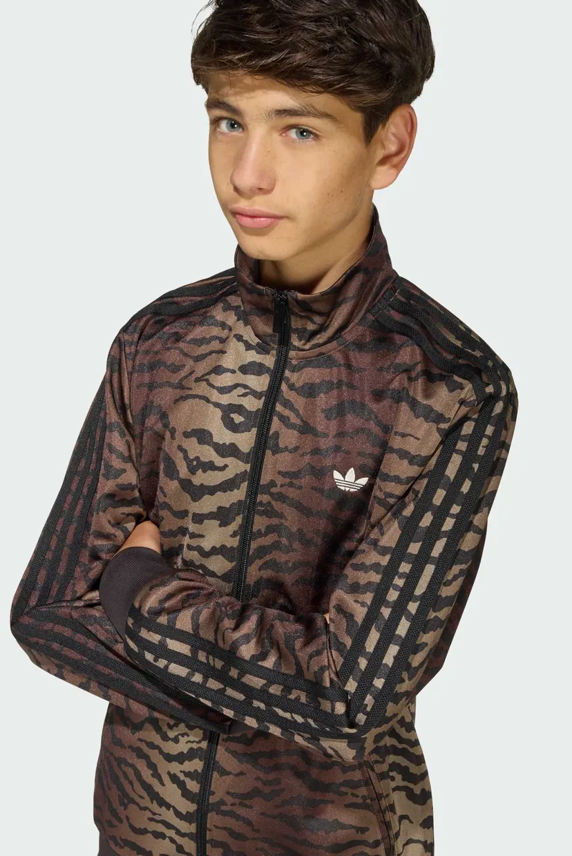 Дитяча коричнева спортивна кофта з візерунком FIREBIRD LOOSE AOP 6
