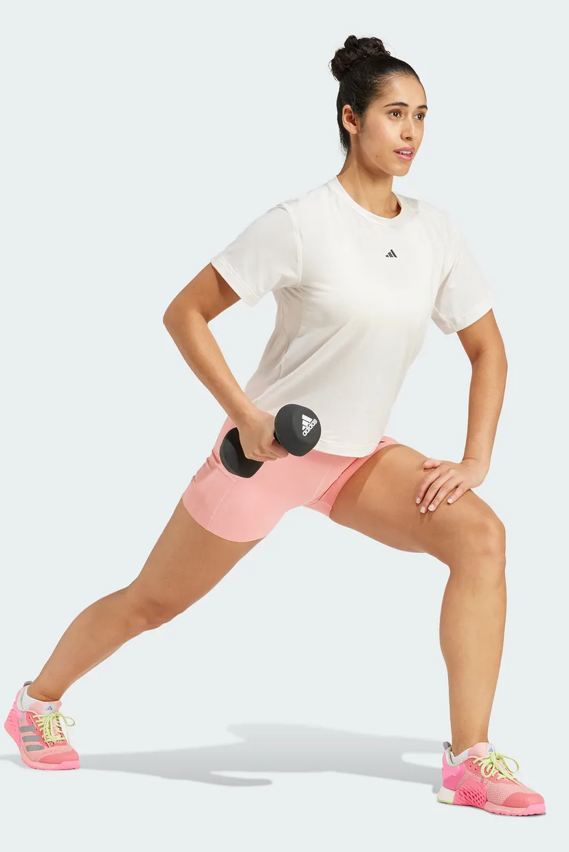 Жіноча біла футболка Power Back-Cutout 3-Stripes 4