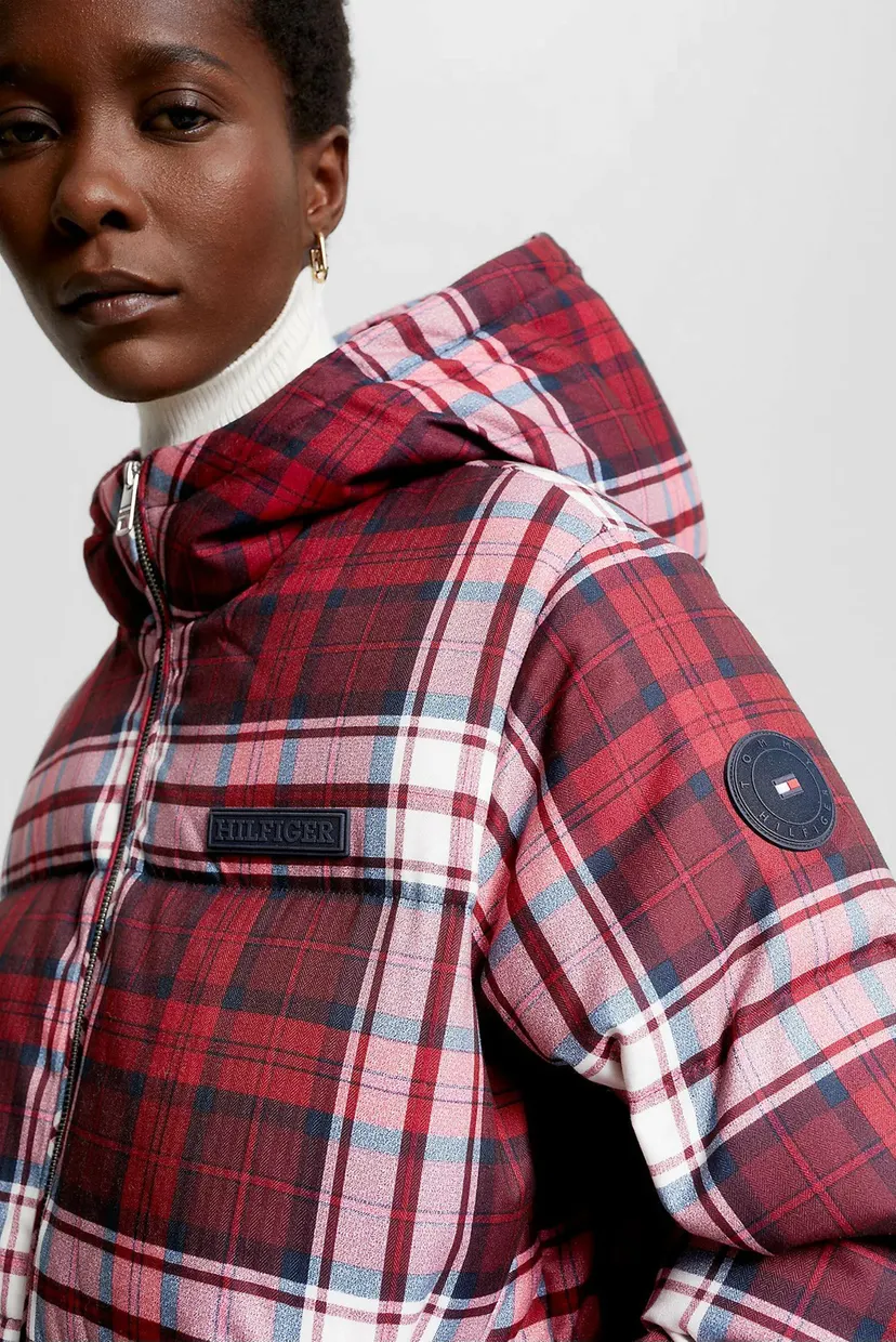 Женский пуховик в клетку NEW YORK TARTAN PUFFER JACKET 4