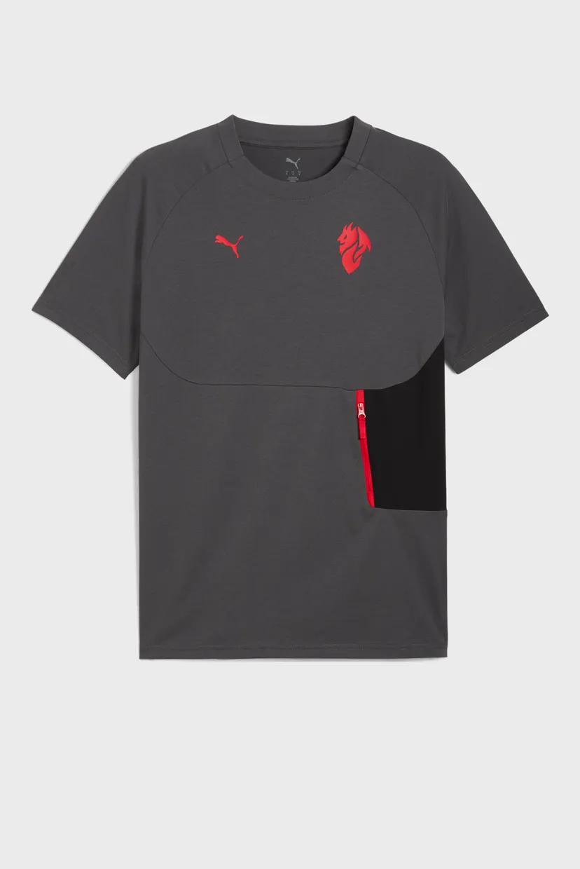 Чоловіча темно-сіра футболка AC Milan PUMATECH Pocket Tee Men 6