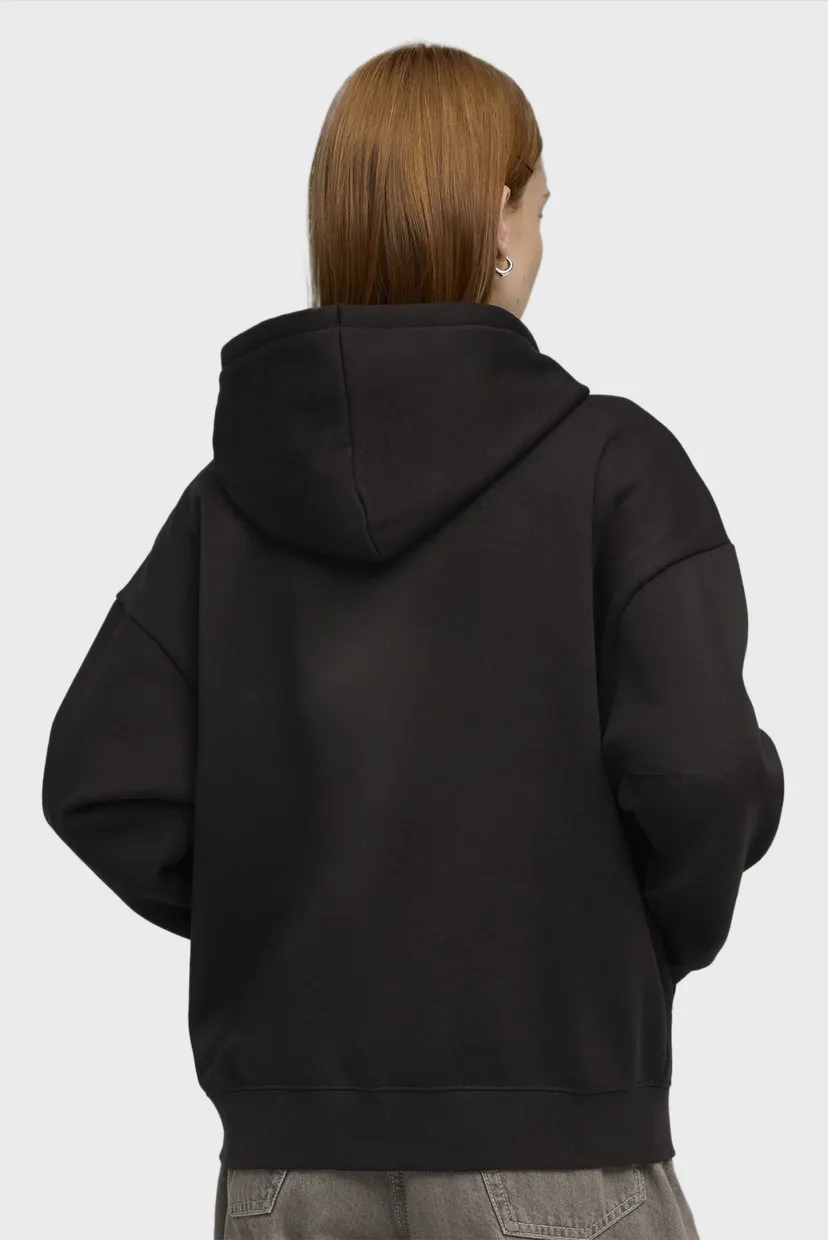 Жіноче чорне худі ESS Small No. 1 Logo Comfort Full-Zip Hoodie Women 3