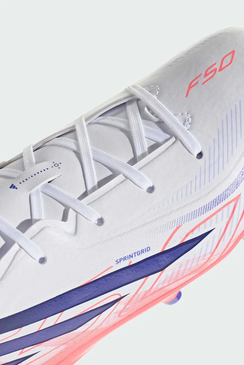 Детские белые бутсы F50 HYPERFAST LEAGUE Firm Ground Football Kids 9
